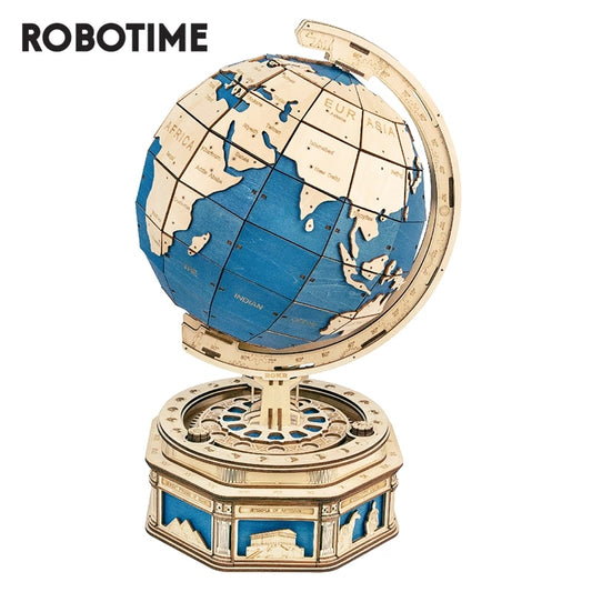 Globe Earth 567pcs 3D Wooden Puzzle Model Kit