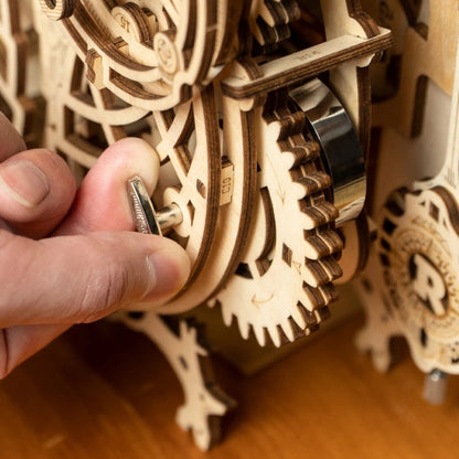 Creative DIY Toys 3D Owl Wooden Clock Building Block Kits For Children