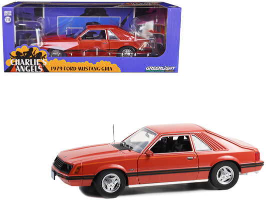 1979 ford mustang ghia charlies angels 1976-1981 1/18 diecast model car