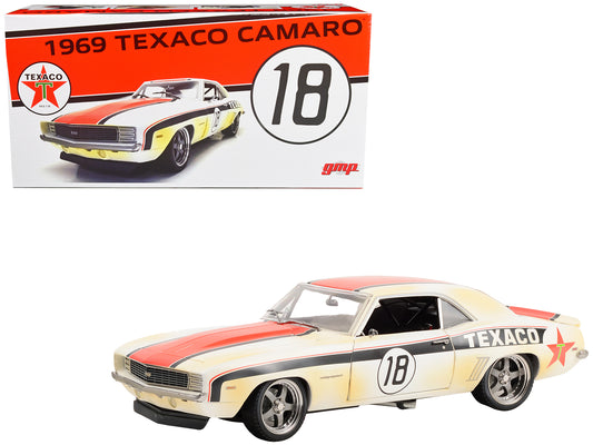 1969 chevrolet camaro rs 18 raced pro - texaco 498 1/18 diecast model car