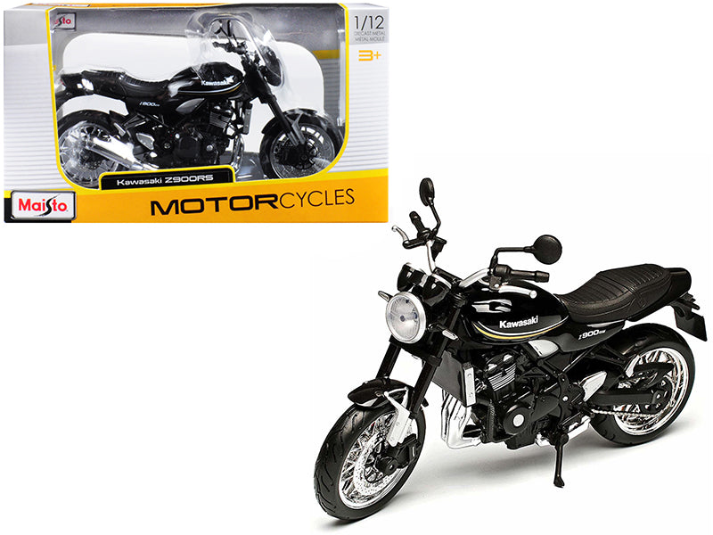 kawasaki z900rs black 1/12 diecast motorcycle model