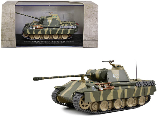 german sd kfz 171 pzkpfw panther ausf tank side armor panels 1/43 diecast model