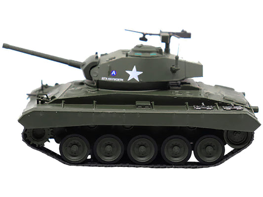 m24 chaffee light tank rita hayworth 2nd cavalry 1/43 diecast model