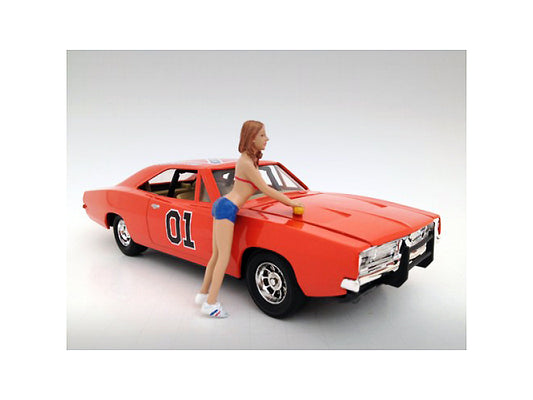 jennifer car wash girl figurine for 1/24 scale models