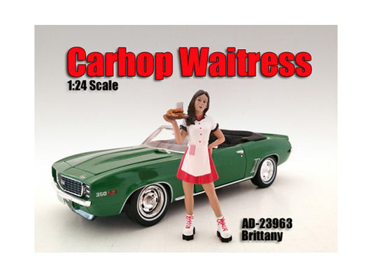 carhop waitress brittany figurine for 1/24 scale models
