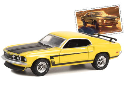 1969 ford mustang boss 302 hood usps states 2022 pony car 1/64 diecast model