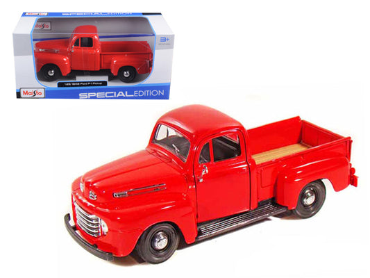 1948 ford f-1 pickup truck red 1/25 diecast model car