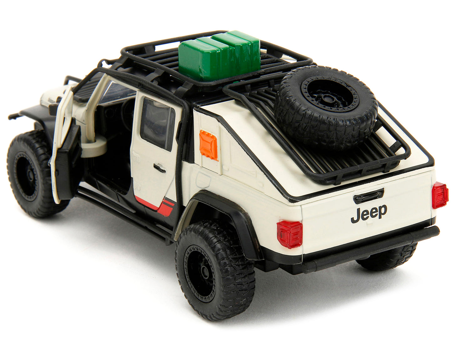 jeep gladiator pickup truck biosyn genetics jurassic 1/32 diecast model car