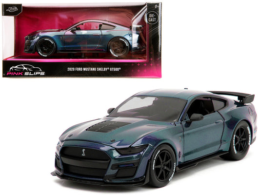 2020 ford mustang shelby gt500 metallic and slips series 1/24 diecast model car