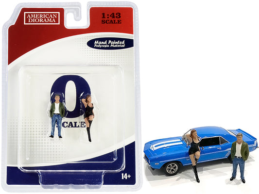 70s style two figurines set i for 1/43 scale models