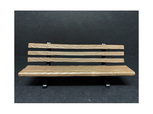 park bench 2 piece accessory set for 1/18 scale models