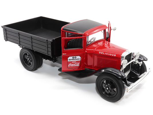 1931 ford model aa pickup truck go refreshed - drink coca-cola 1/24 diecast car