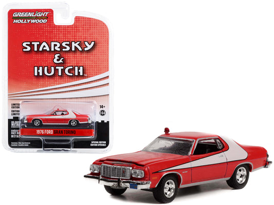 1976 ford gran torino crashed starsky hutch 1975-1979 1/64 diecast model car