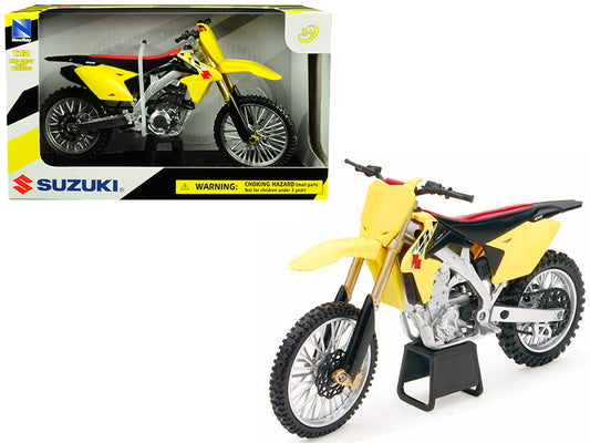 suzuki rm-z450 yellow 1/12 motorcycle model