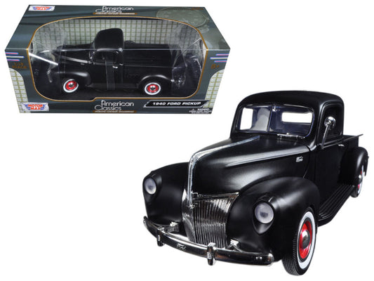 1940 ford pickup matt black 1/18 diecast model car