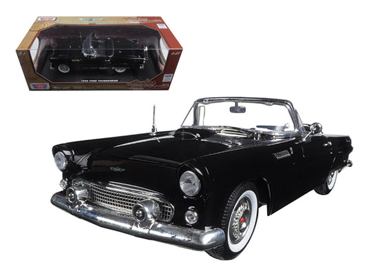 1956 ford thunderbird black \timeless classics\" 1/18 diecast model car