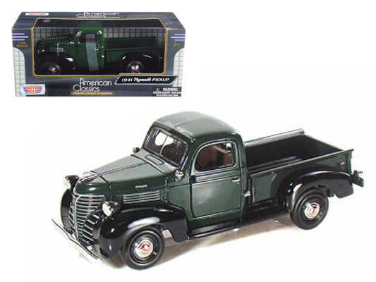 1941 plymouth pickup green 1/24 diecast model car