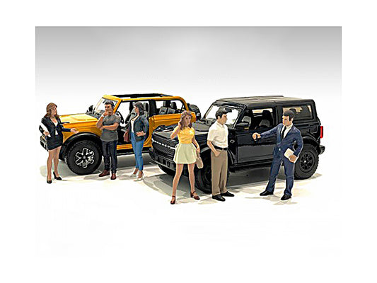 "the dealership" 6 piece figurine set for 1/18 scale models