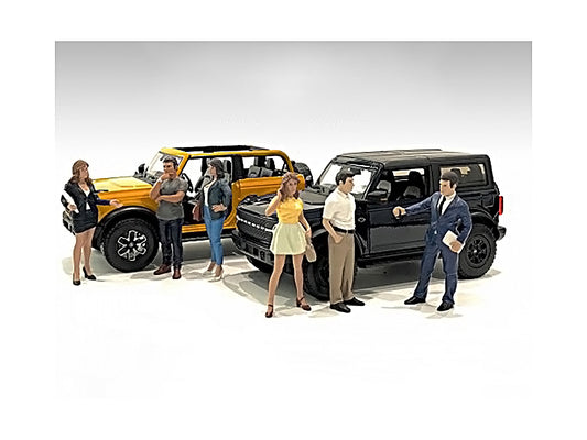 "the dealership" 6 piece figurine set for 1/24 scale models