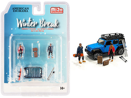 winter break diecast figurines 1/64 models