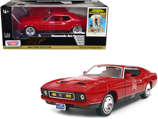 1971 ford mustang mach james bond 007 diamonds are 1/24 diecast model car