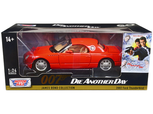 2002 ford thunderbird james bond 007 die another 1/24 diecast model car