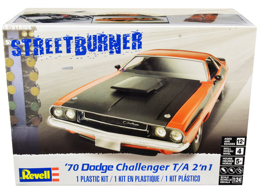 level model kit 1970 dodge challenger t/ streetburner -in- kit 1/24 scale model