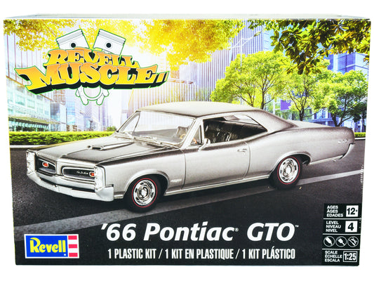 level 4 model kit 1966 pontiac gto "revell muscle" series 1/25 scale model car