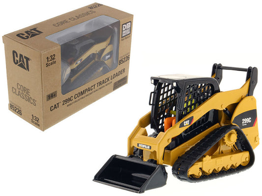 cat caterpillar 299c compact track loader with work tools and operator \core classics\" series 1/32 diecast model
