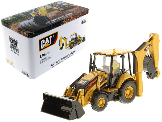 cat 432f2 backhoe loader with operator high line series 1/50 diecast model 