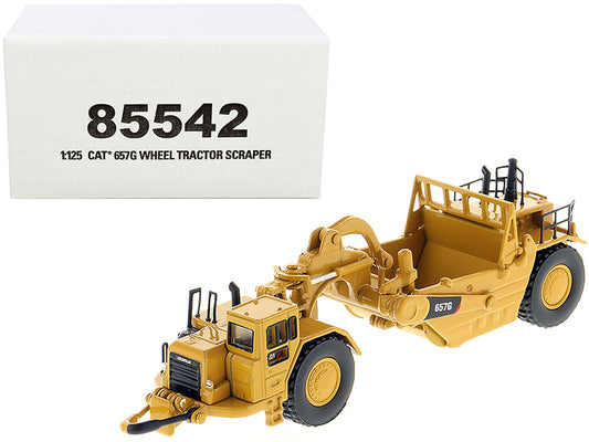 cat 657g wheeled scraper tractor high line series 1/125 diecast model