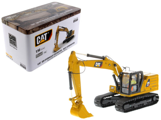 cat 320 hydraulic excavator with operator high line series 1/50 diecast model