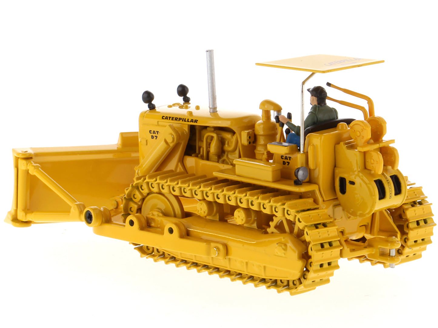 cat d7c track-type tractor dozer with operator vintage series 1/50 diecast model
