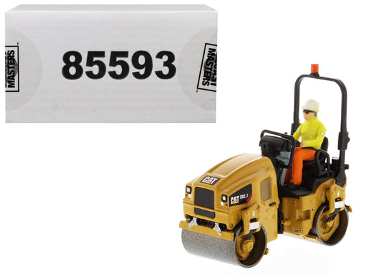 cat cb-27 utility compactor with operator high line series 1/50 diecast model
