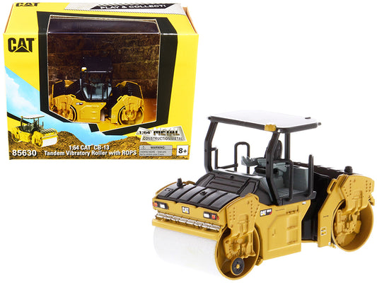cat cb-13 tandem vibratory roller rops play collect 1/64 diecast model