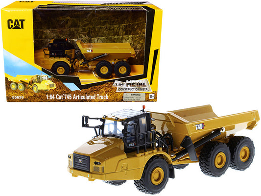 cat caterpillar 745 articulated truck \play & collect!\" series 1/64 diecast model