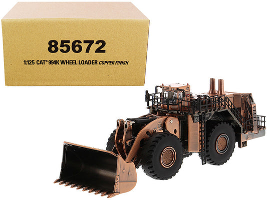 cat caterpillar 994k wheel loader copper finish \elite series\" 1/125 diecast model