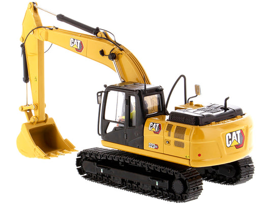 cat 323 gx hydraulic excavator with operator high line series 1/50 diecast model