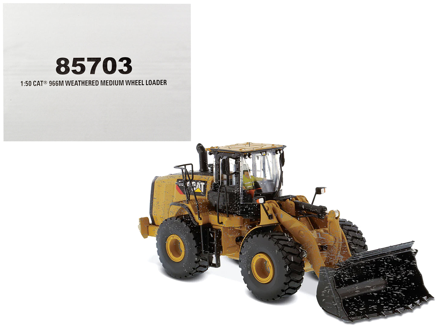 cat 966m loader dirty weathered 1/50 diecast model