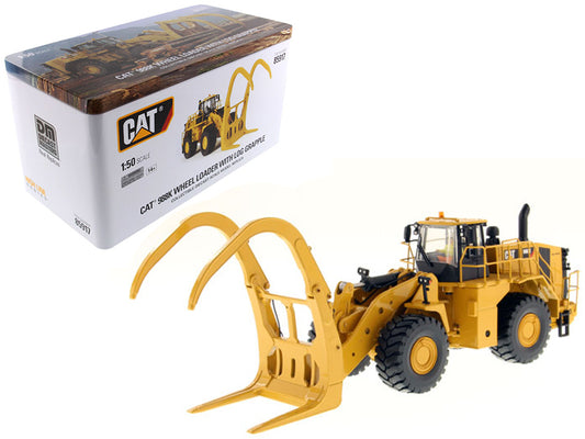 cat 988k wheel loader with grapple operator high line series 1/50 diecast model
