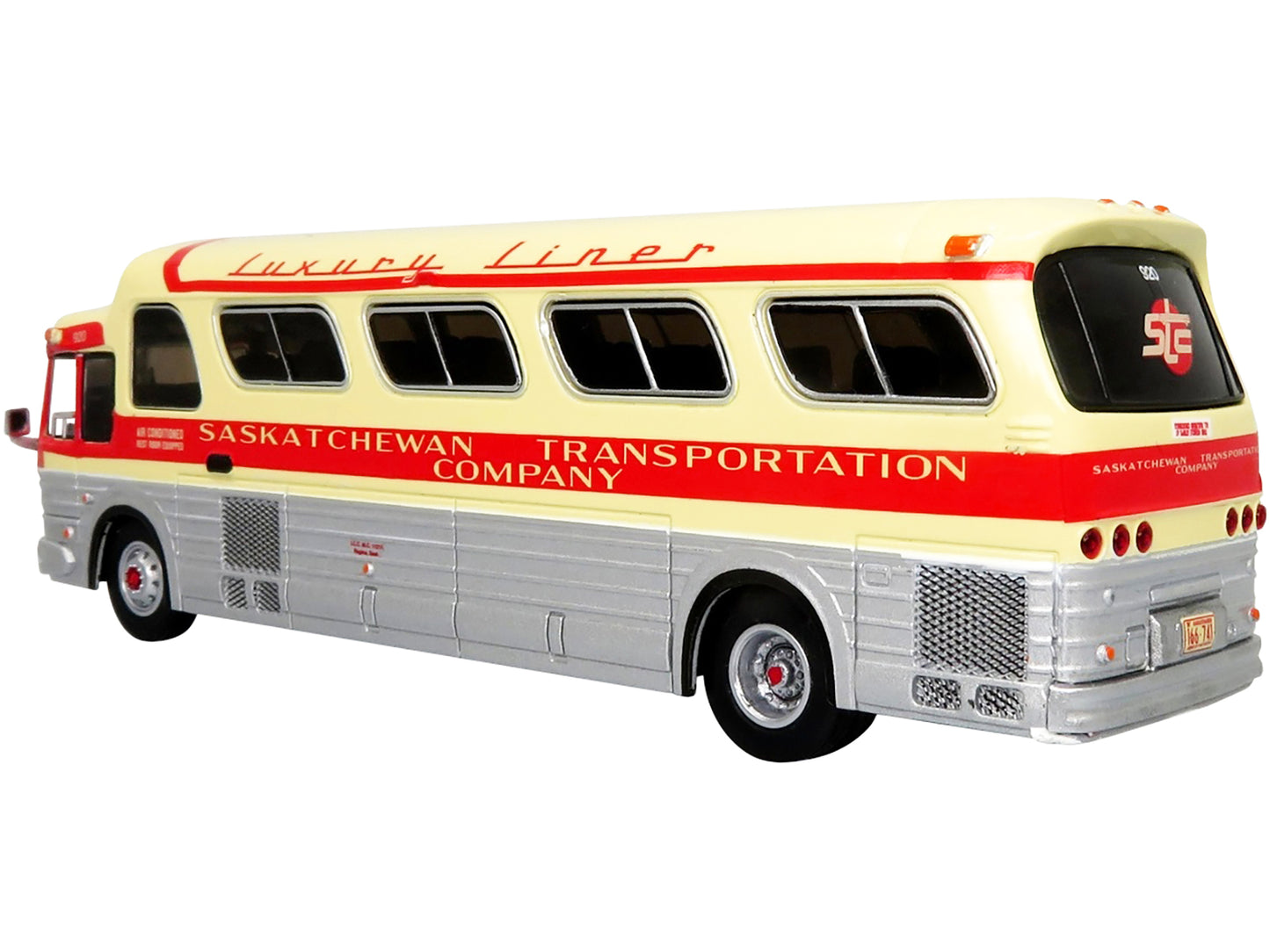 1966 gm pd4107 buffalo coach saskatchewan transportation 1/87 diecast model