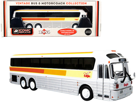 1984 eagle model 10 motorcoach bus "corporate" "vintage bus & motorcoach collection" 1/87 (ho) diecast model