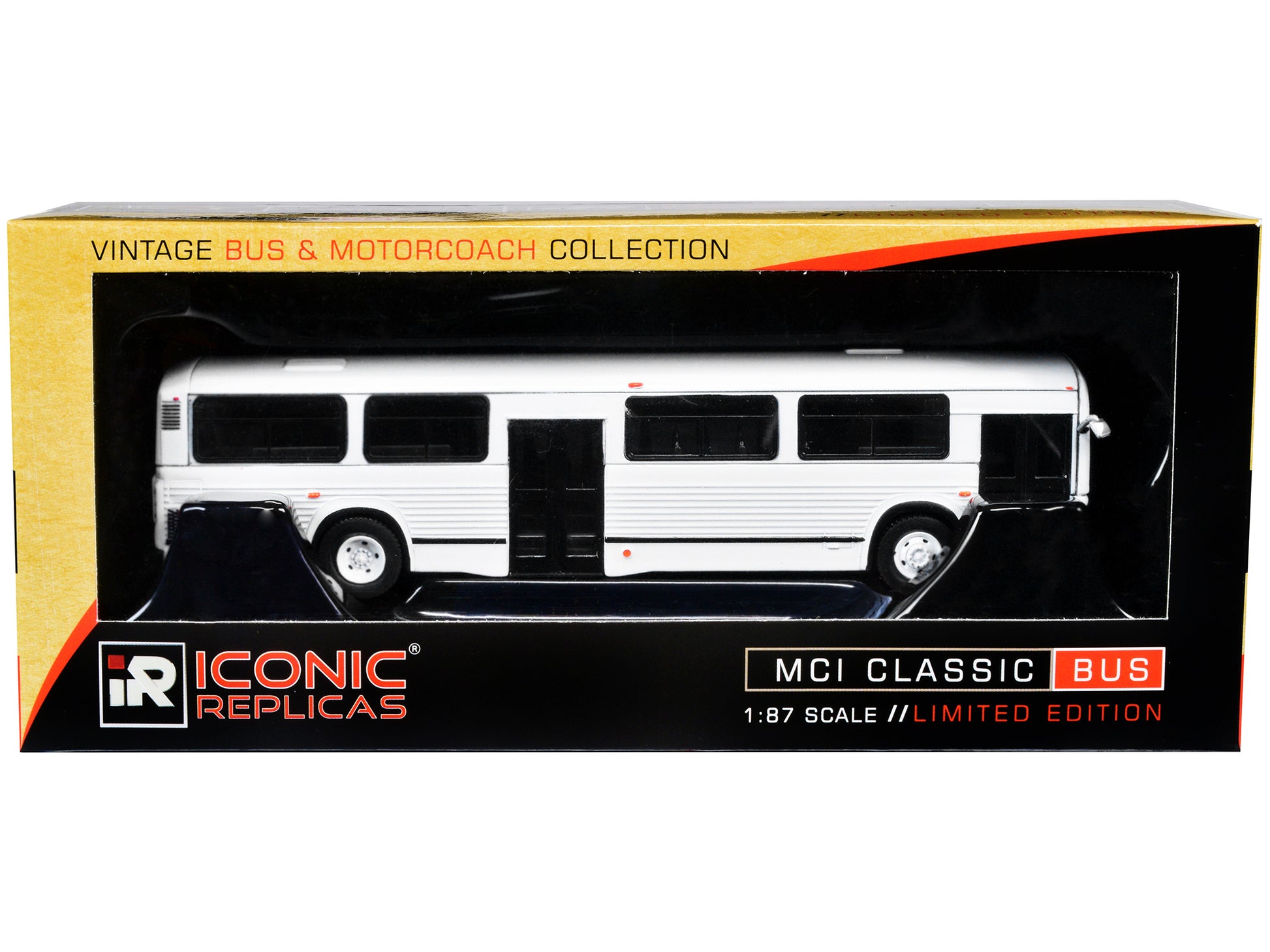 mci classic city bus plain vintage bus motorcoach collection 1/87 diecast model
