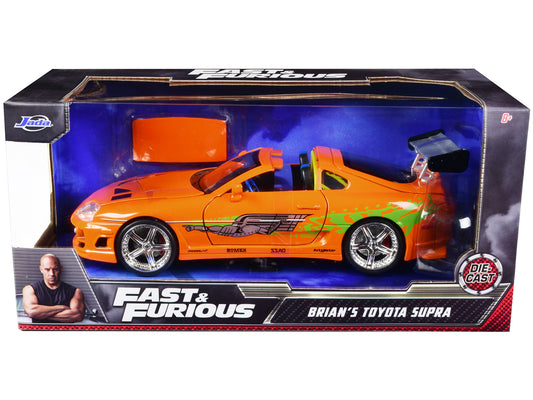 brians toyota supra with graphics fast furious movie 1/24 diecast model car