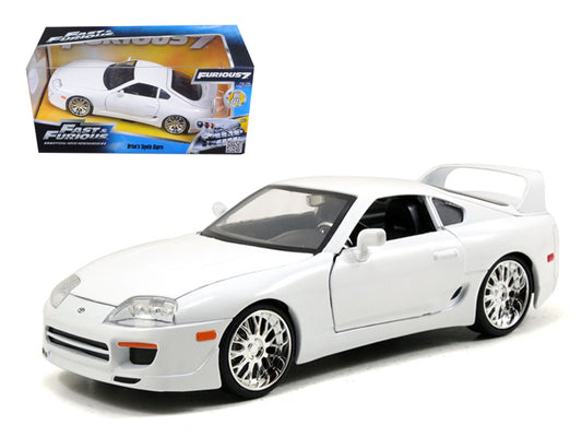 brian's toyota supra white "fast & furious" movie 1/24 diecast model car