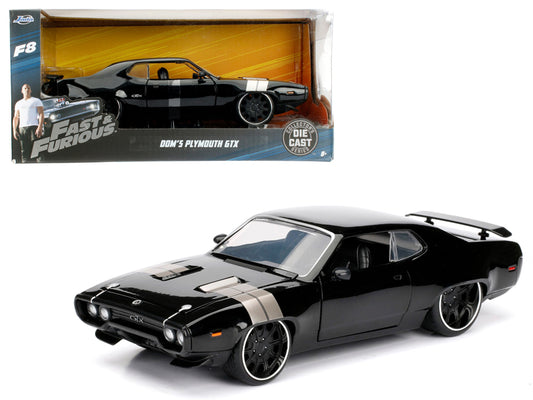 doms plymouth gtx fast furious f8 the fate of the movie 1/24 diecast model car 