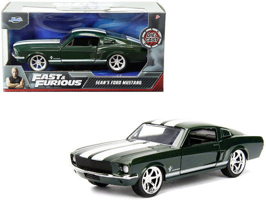 seans ford mustang with stripes fast furious movie 1/32 diecast model car
