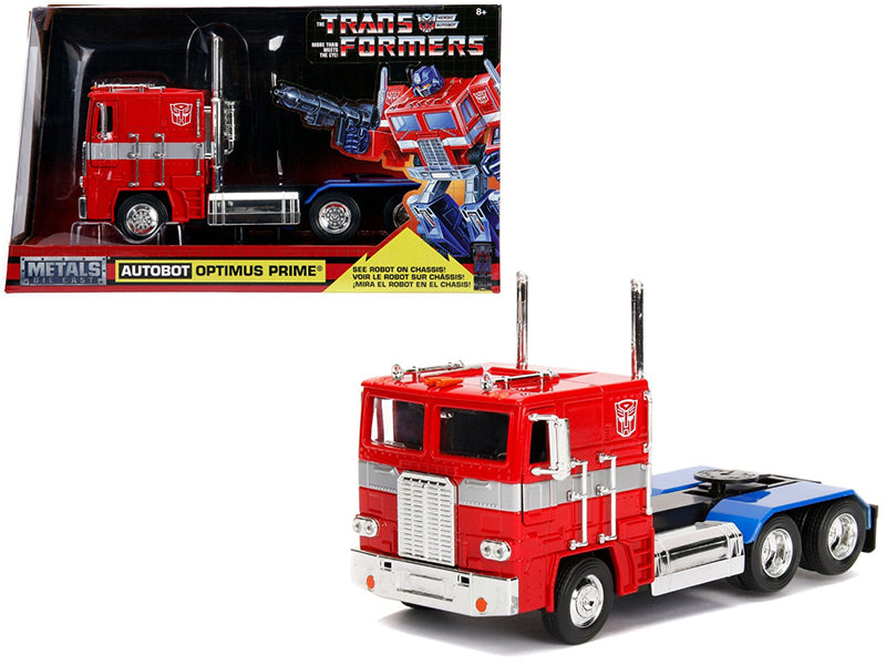 g1 autobot optimus prime truck robot chassis transformers 1/24 diecast model