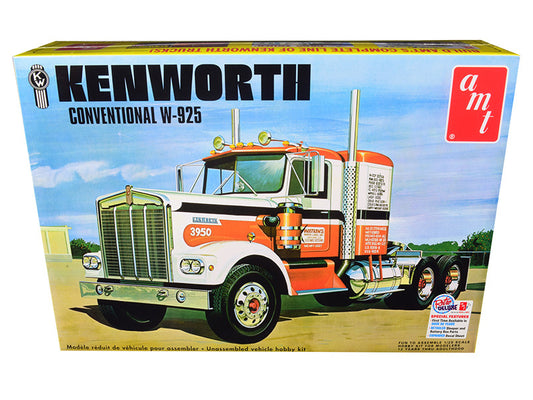 skill 3 model kit kenworth conventional w-925 tractor 1/25 scale model