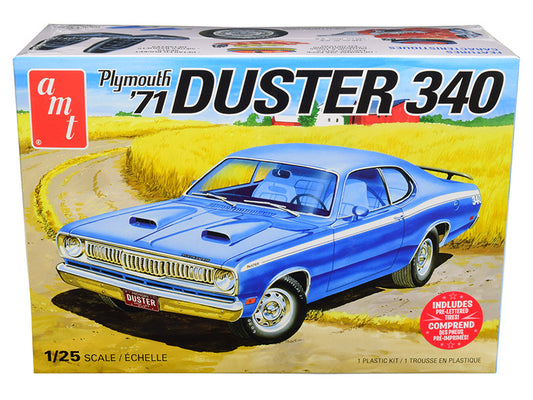 skill 2 model kit 1971 plymouth duster 340 1/25 scale model